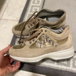 Hogan Interactive sequin-logo sneakers